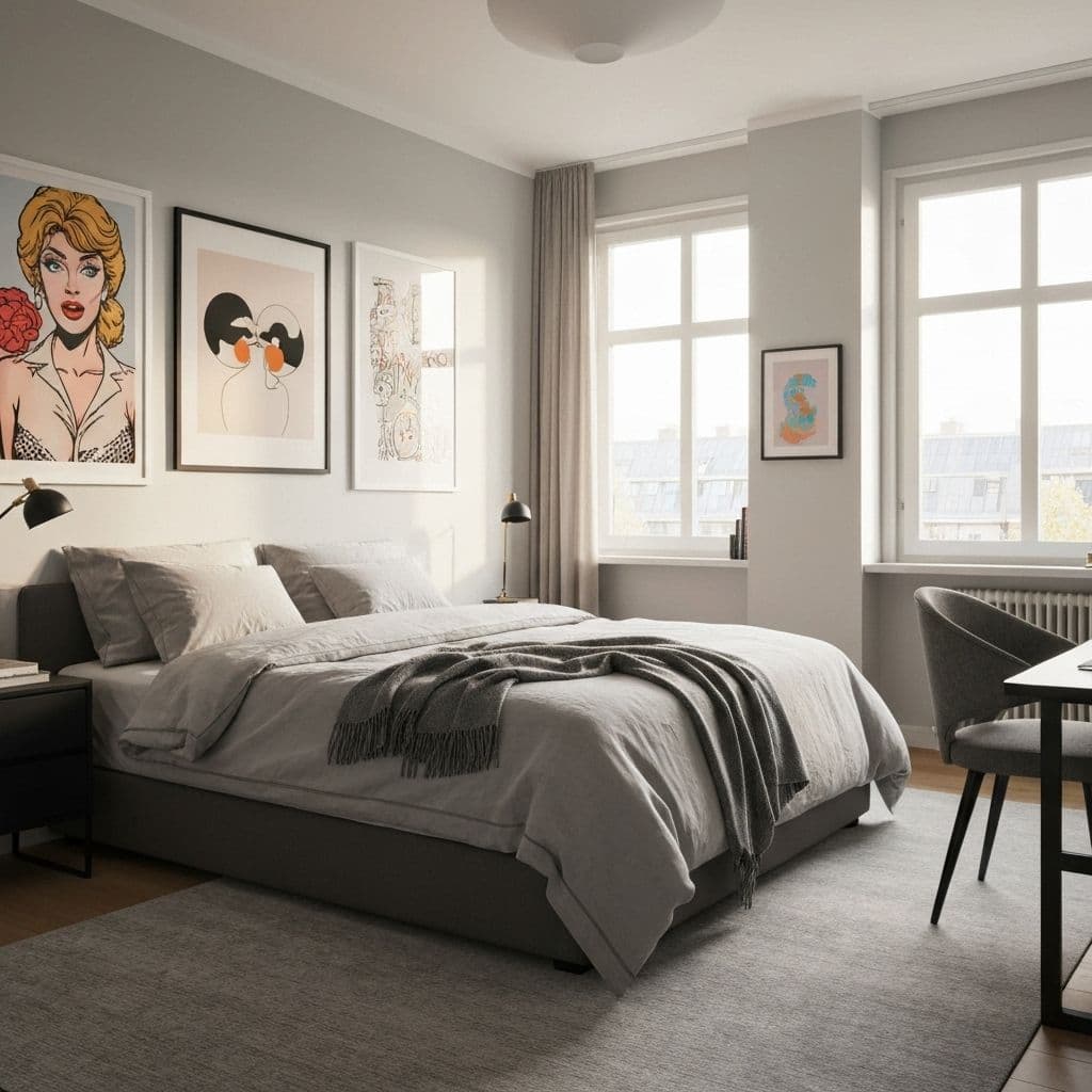 Living room with wooden ceiling